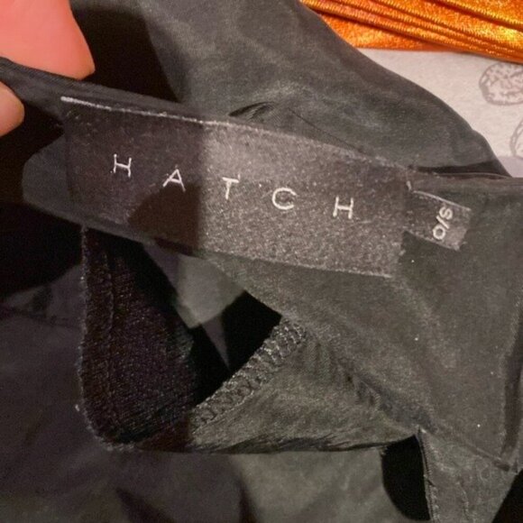 HATCH / Gabrielle Top toe sleeve dolman one size black vneck blouse top - Picture 5 of 7